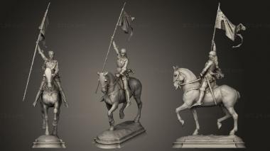 Military figurines Statue of Jeanne d Arc by Emmanuel Fremiet 3d model