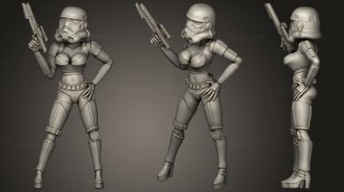 Military figurines Stormtrooper B 3d model