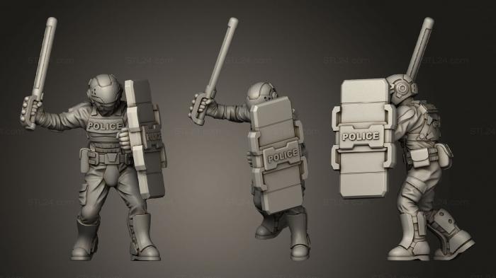 Military figurines (street Cop02, STKW_1891) 3D models for cnc