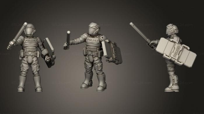 Military figurines (street Cop03, STKW_1892) 3D models for cnc