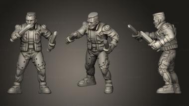 Military figurines Street Gang01 3d model