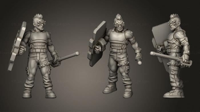 Military figurines (Street Gang02, STKW_1897) 3D models for cnc