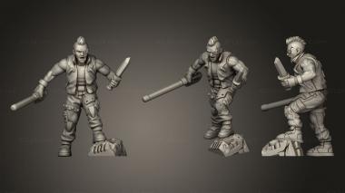 Military figurines street Gang05 3d model