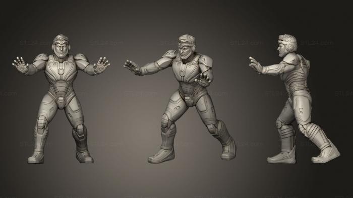Military figurines (Superior Iron Man A, STKW_1910) 3D models for cnc