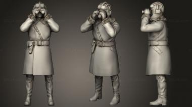 Military figurines tank crew ww2 russia 21 3d model