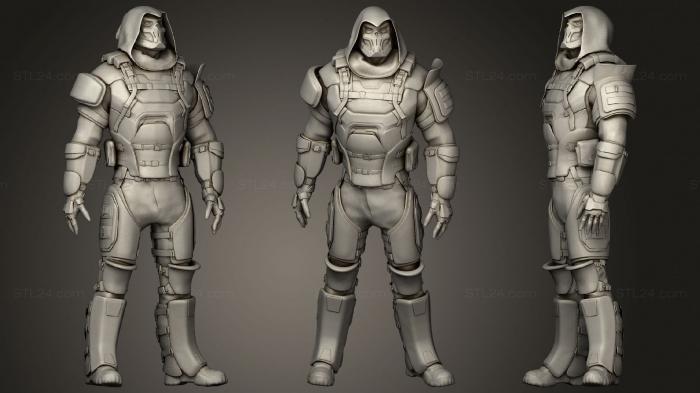 Military figurines (Taskmaster marvel io guard, STKW_1942) 3D models for cnc