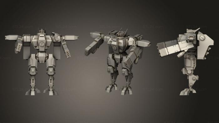 Military figurines (Tau Crisis Suit, STKW_1943) 3D models for cnc