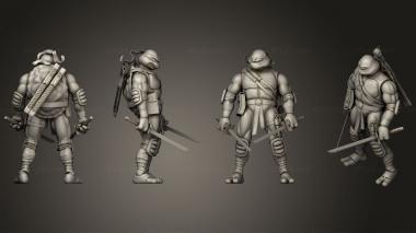 Military figurines Teenage Mutant Ninja Turtles2 3d model