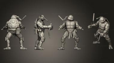 Military figurines Teenage Mutant Ninja Turtles3 3d model