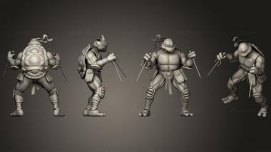 Military figurines Teenage Mutant Ninja Turtles4 3d model