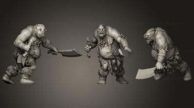 Military figurines The Butcher Ogre 3d model