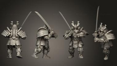 Military figurines The Last Samurai 3d model
