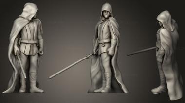 Military figurines The Mandalorian Luke Skywalker 3d model