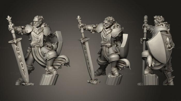 Military figurines (The Paladin, STKW_1966) 3D models for cnc