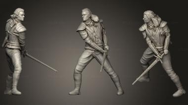 Military figurines The Witcher Netflix 3d model