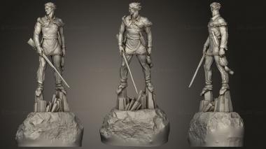 Military figurines the wvu mountaineer 3d model