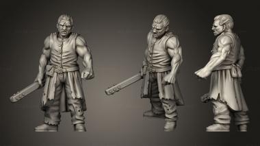 Military figurines Thug Pose 1 3d model