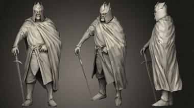 Military figurines Tiber Septim statue 3d model