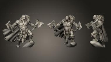 Military figurines Titan Forge Barbarian 3d model