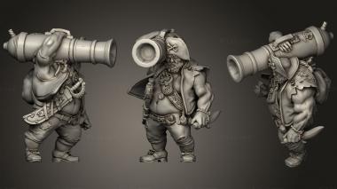 Military figurines Titan Forge Ogres Shuaavek Shotcaller 3d model