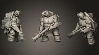 Military figurines Tortle Barbarian Coballasa 3d model