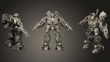 Military figurines Transformers Bumblebee Solid 3d model