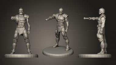 Military figurines Trap Jaw 002 3d model