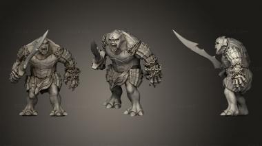 Military figurines Troll Sword 2 3d model