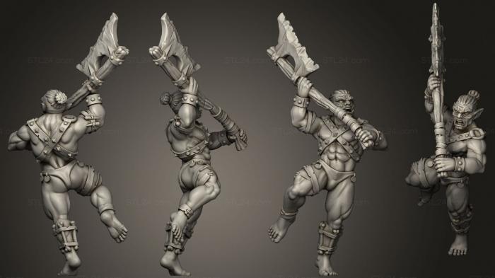 Military figurines (Vae Victis Orc 6, STKW_2018) 3D models for cnc
