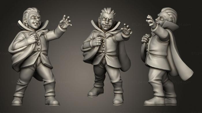 Military figurines (VAMPIRE COSTUME KID, STKW_2021) 3D models for cnc