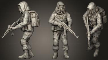 Military figurines veteran zone stalker 3d model