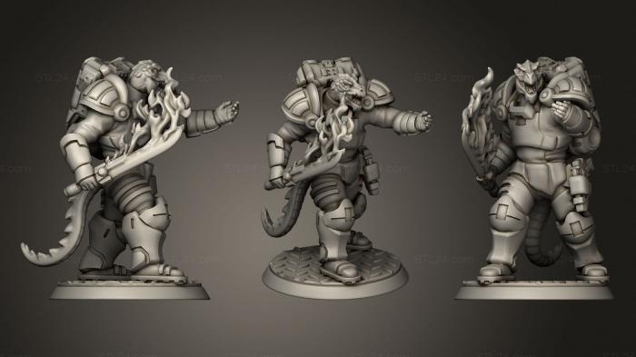 Military figurines (Vex Solarian for Starfinder, STKW_2026) 3D models for cnc