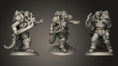 Military figurines Vex Solarian for Starfinder 3d model