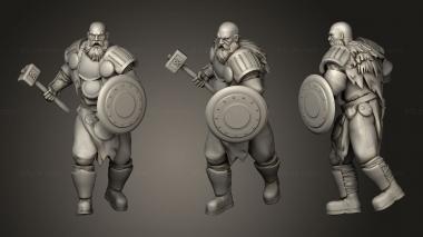 Military figurines Viking Warrior 01 3d model