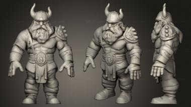 Military figurines Viking Warrior 23 3d model