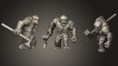 Military figurines War Troll A 3d model