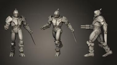 Military figurines Warforged Guard 3d model