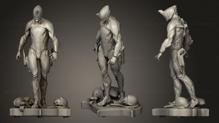 Military figurines (Warframe Excalibur, STKW_2043) 3D models for cnc