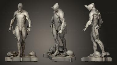Military figurines Warframe Excalibur 3d model