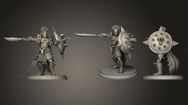 Military figurines warior jason 3d model