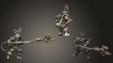 Military figurines warrior 2 3d model