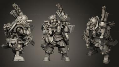 Military figurines warrior 7 3d model