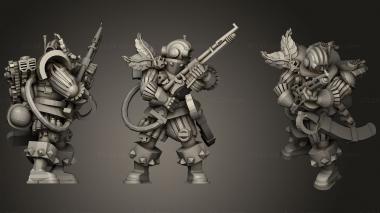 Military figurines Warrior 8 3d model