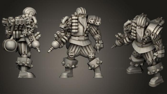 Military figurines (warrior 9, STKW_2056) 3D models for cnc