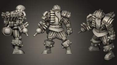Military figurines warrior 9 3d model