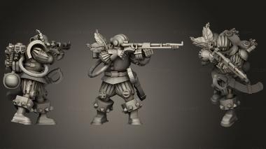 Military figurines Warrior 10 3d model