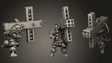 Military figurines warrior 15 3d model