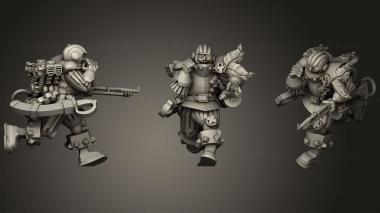 Military figurines warrior 16 3d model