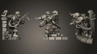 Military figurines warrior 18 3d model