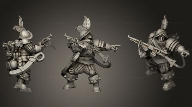 Military figurines warrior 19 3d model
